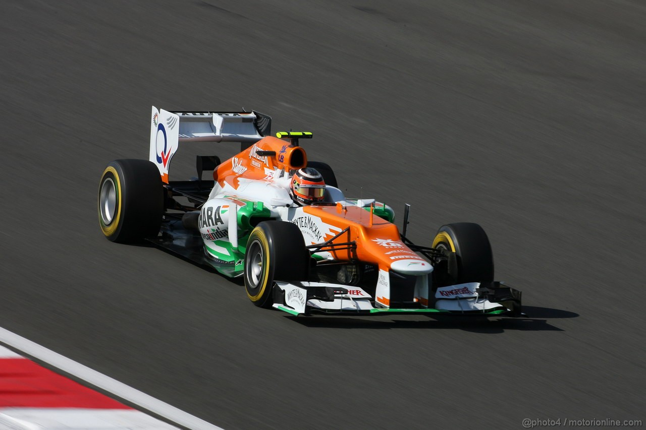 GP COREA, 12.10.2012-  Prove Libere 2, Nico Hulkenberg (GER) Sahara Force India F1 Team VJM05 