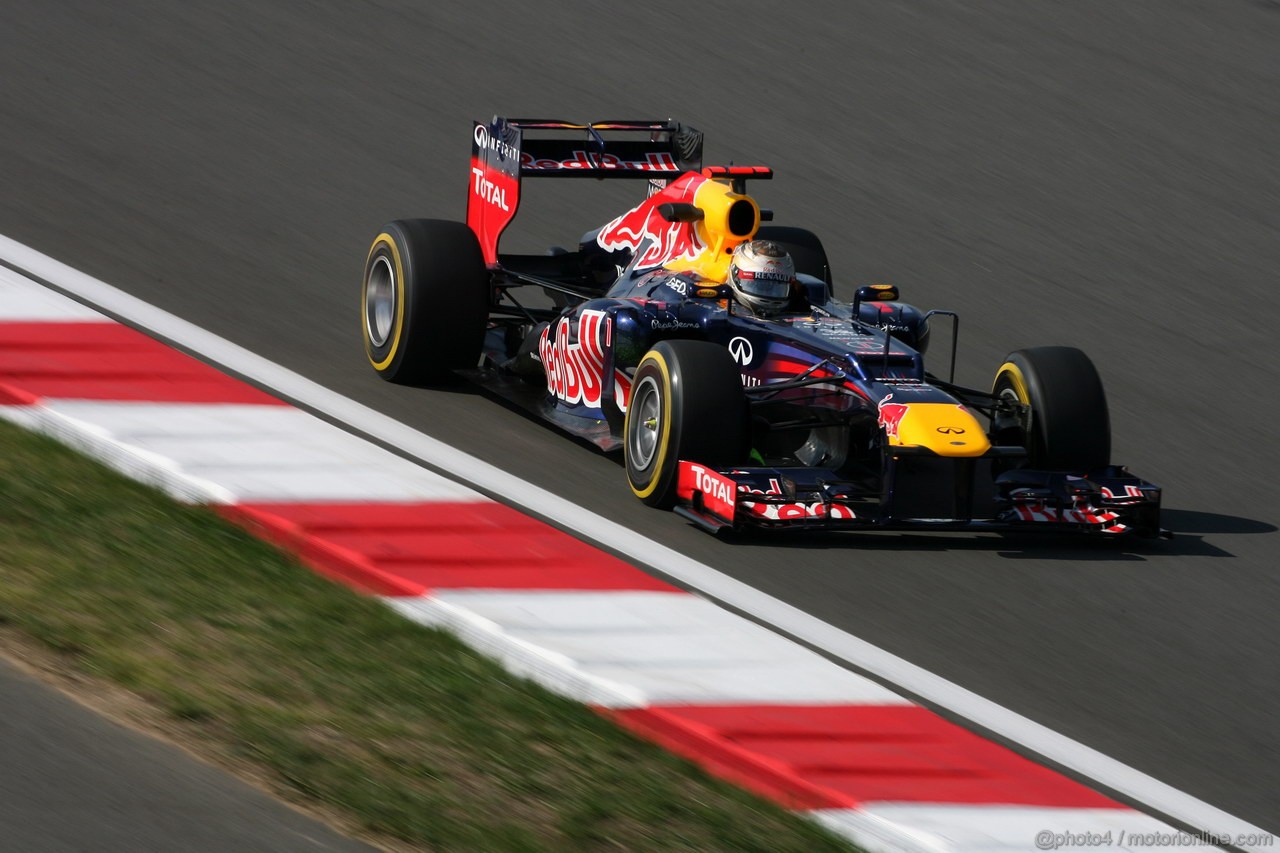 GP COREA, 12.10.2012-  Prove Libere 2, Sebastian Vettel (GER) Red Bull Racing RB8 