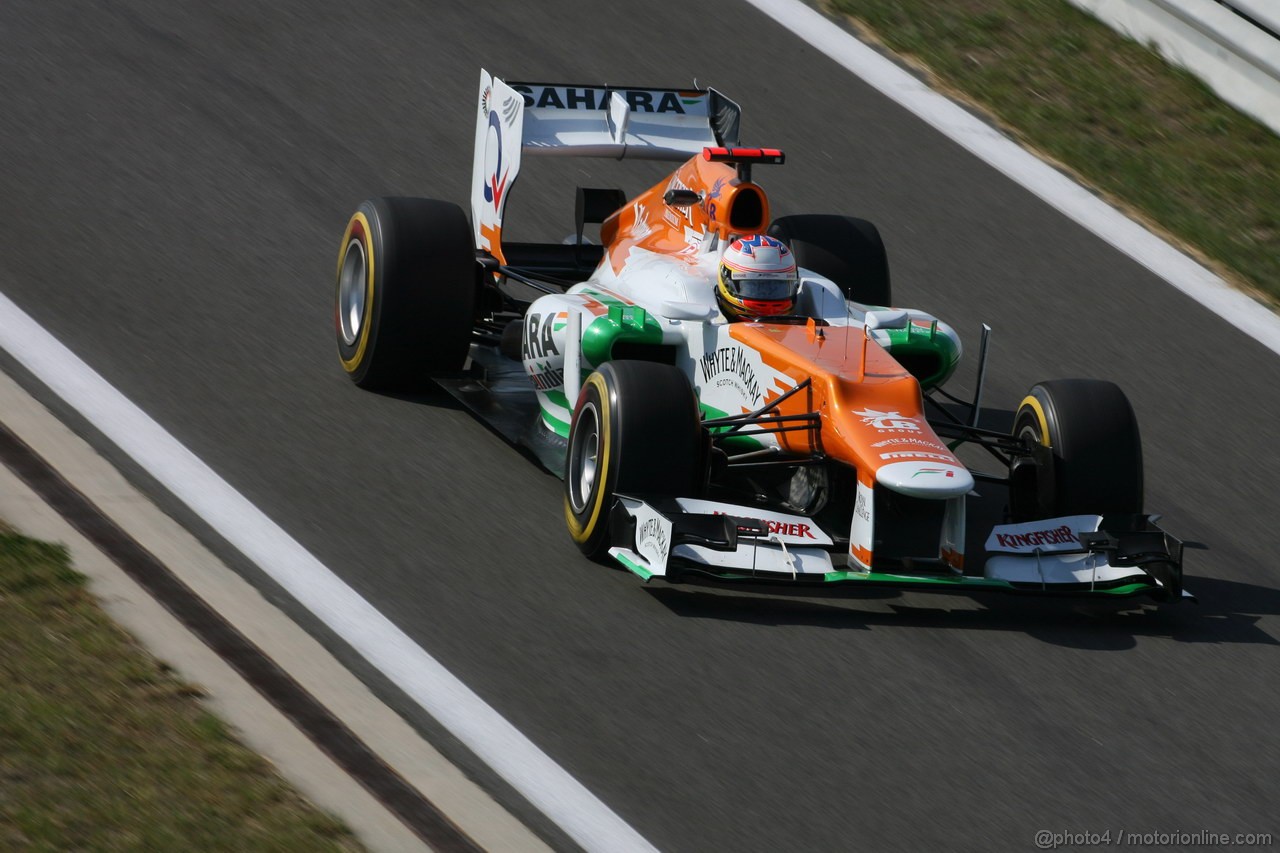 GP COREA, 12.10.2012-  Prove Libere 2, Paul di Resta (GBR) Sahara Force India F1 Team VJM05 