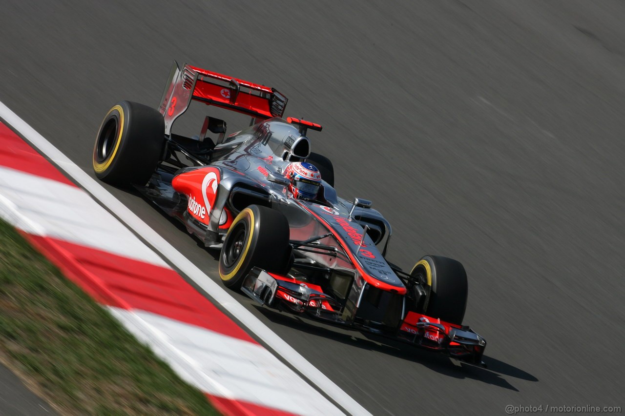 GP COREA, 12.10.2012-  Prove Libere 2, Jenson Button (GBR) McLaren Mercedes MP4-27 