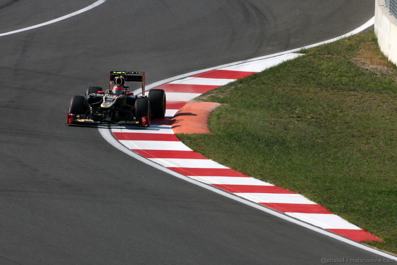 GP COREA, 12.10.2012-  Prove Libere 2, Romain Grosjean (FRA) Lotus F1 Team E20 