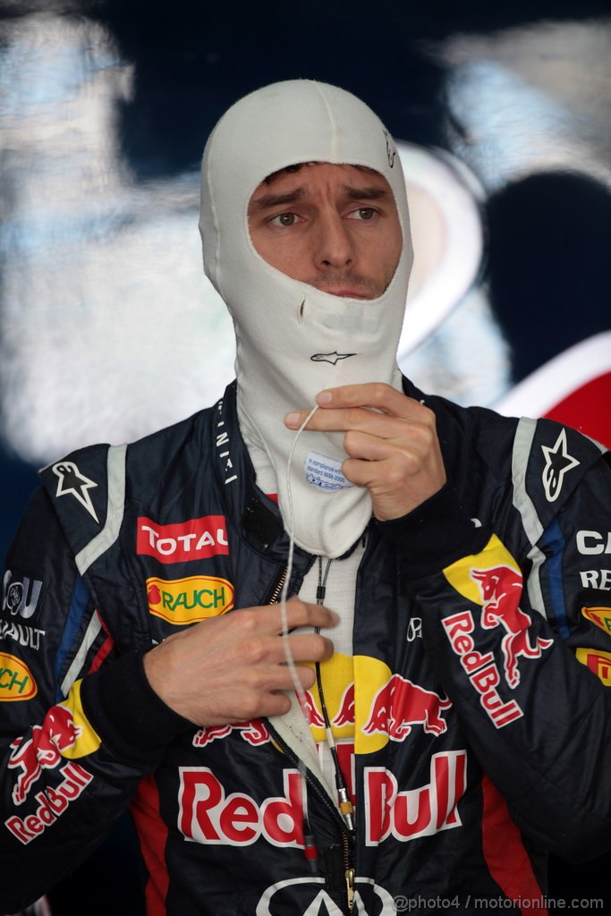 GP COREA, 12.10.2012-  Prove Libere 2, Mark Webber (AUS) Red Bull Racing RB8 