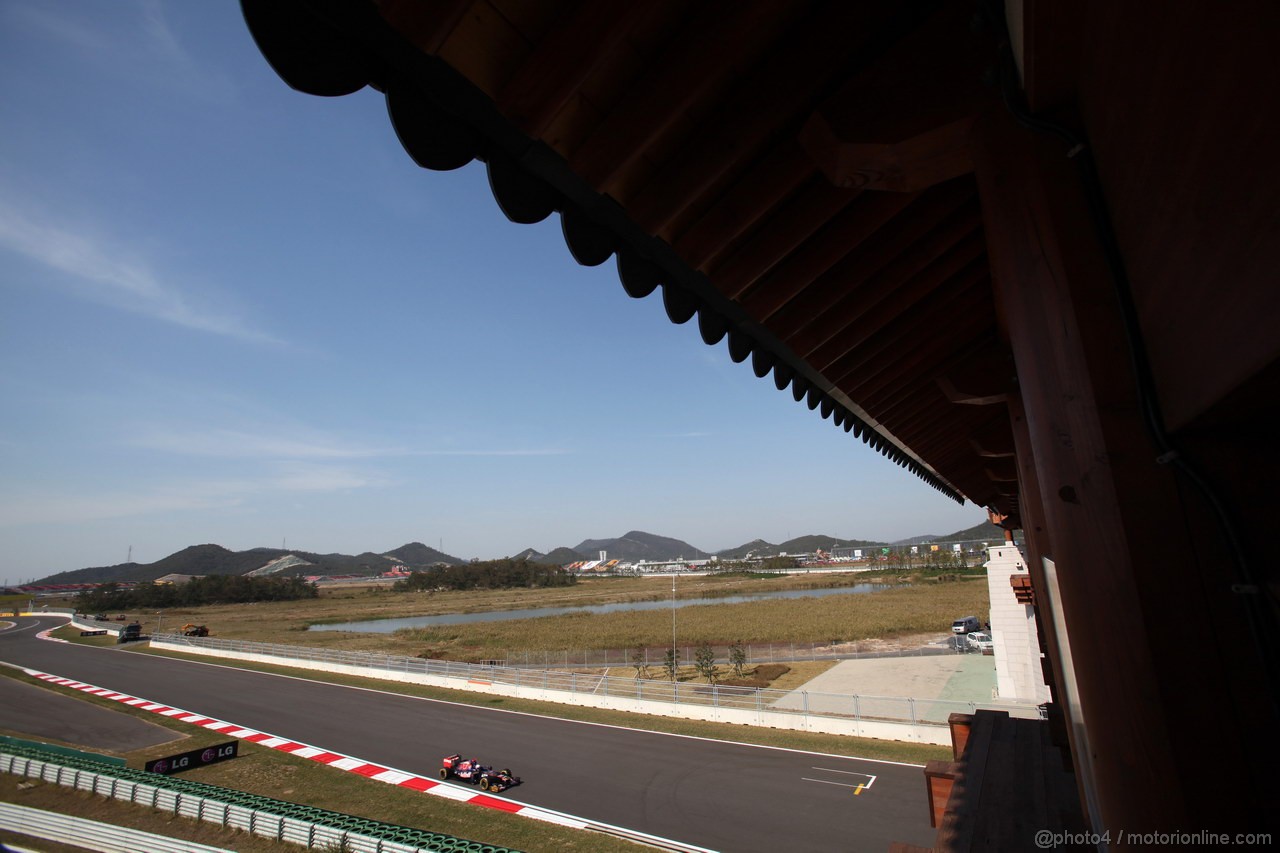 GP COREA, 12.10.2012-  Prove Libere 2, Daniel Ricciardo (AUS) Scuderia Toro Rosso STR7 