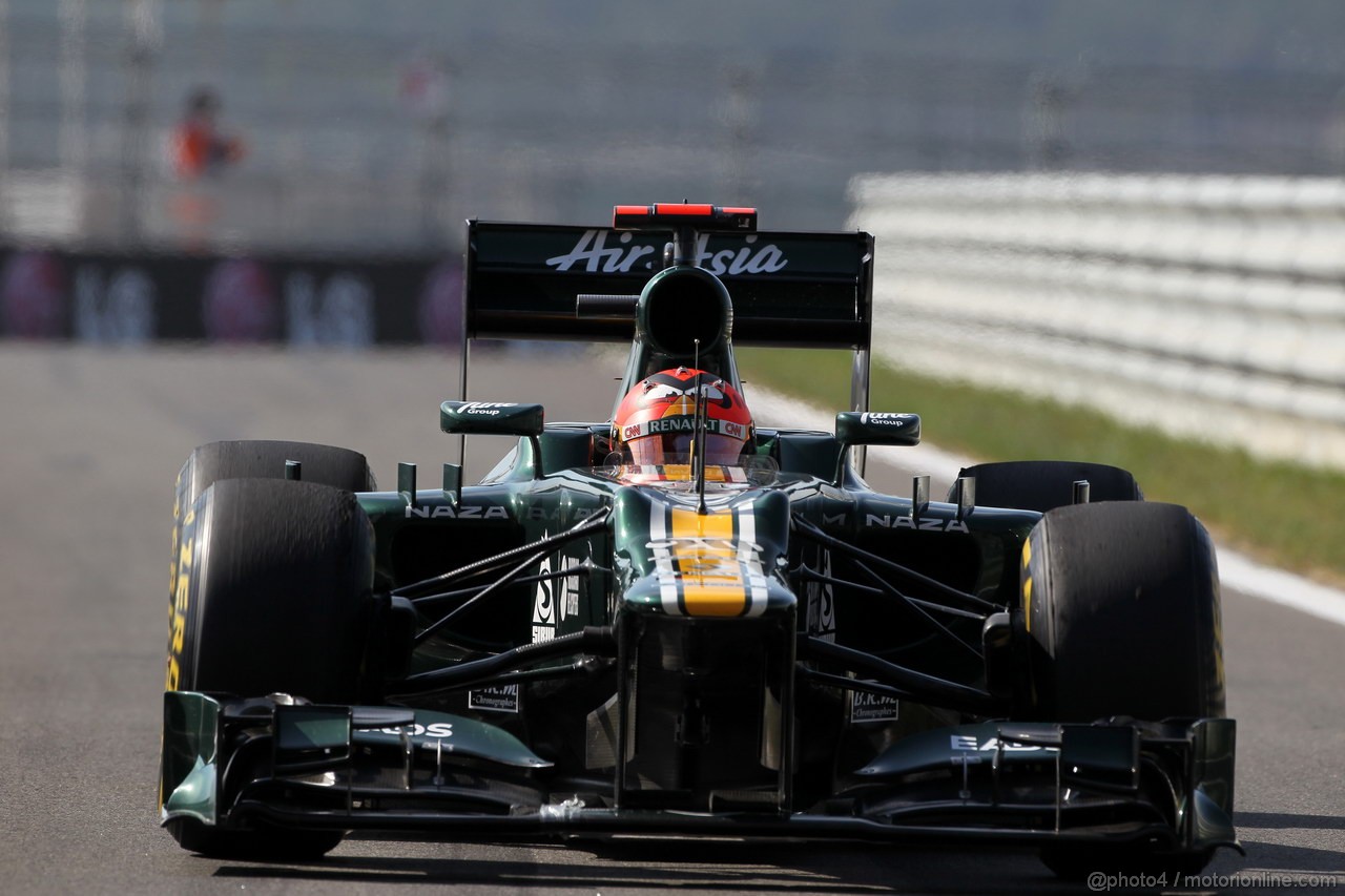 GP COREA, 12.10.2012-  Prove Libere 2, Heikki Kovalainen (FIN) Caterham F1 Team CT01 