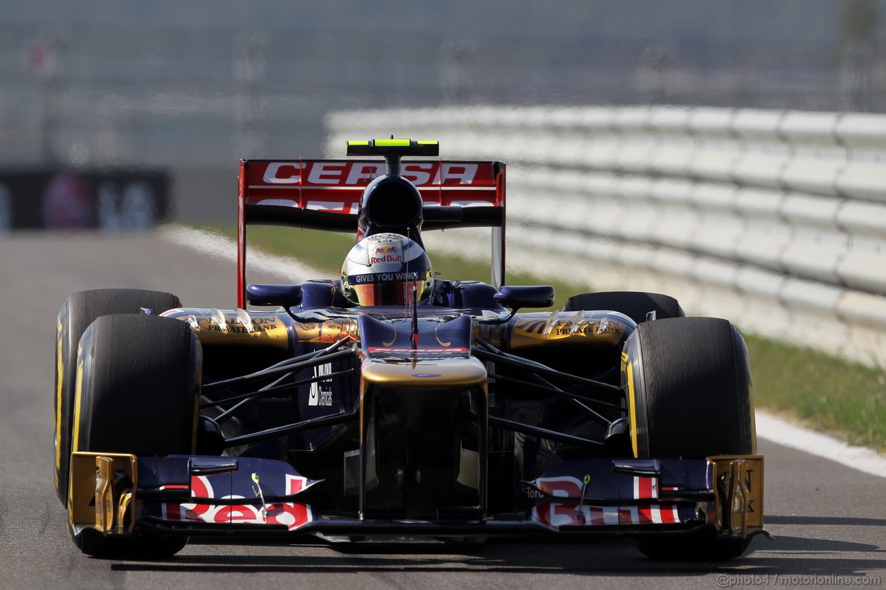 GP COREA, 12.10.2012-  Prove Libere 2, Jean-Eric Vergne (FRA) Scuderia Toro Rosso STR7 