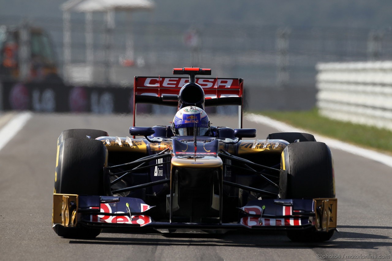 GP COREA, 12.10.2012-  Prove Libere 2, Daniel Ricciardo (AUS) Scuderia Toro Rosso STR7 