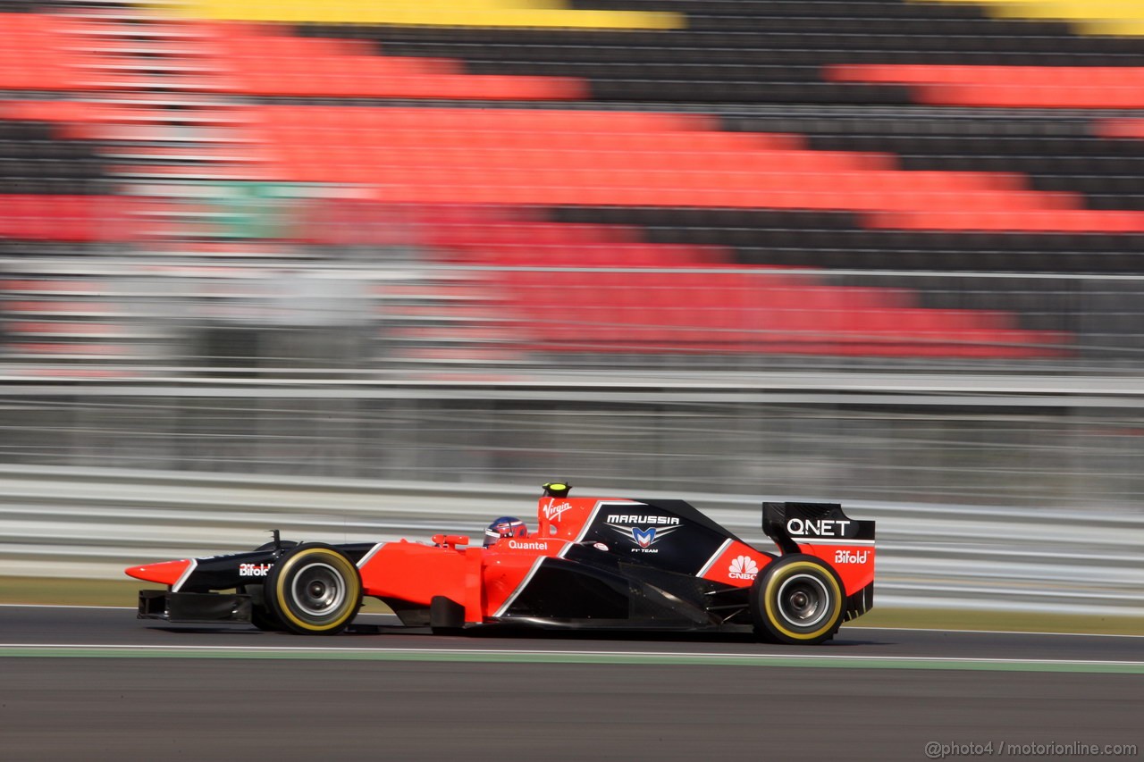 GP COREA, 12.10.2012-  Prove Libere 2, Charles Pic (FRA) Marussia F1 Team MR01 