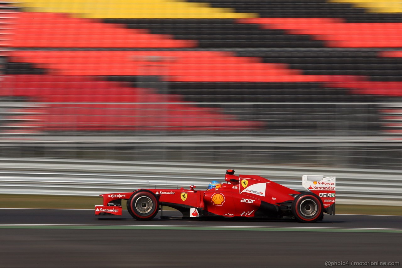 GP COREA, 12.10.2012-  Prove Libere 2, Fernando Alonso (ESP) Ferrari F2012 