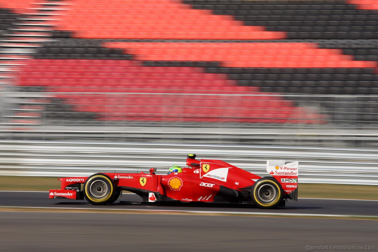 GP COREA, 12.10.2012-  Prove Libere 2, Felipe Massa (BRA) Ferrari F2012 