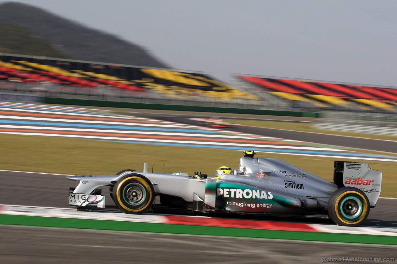 GP COREA, 12.10.2012-  Prove Libere 2, Nico Rosberg (GER) Mercedes AMG F1 W03 