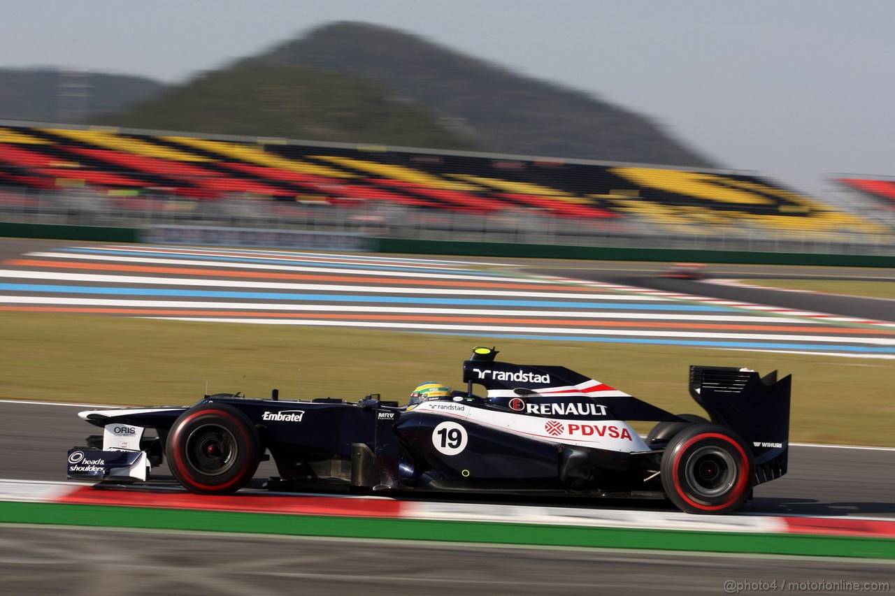GP COREA, 12.10.2012-  Prove Libere 2, Bruno Senna (BRA) Williams F1 Team FW34 