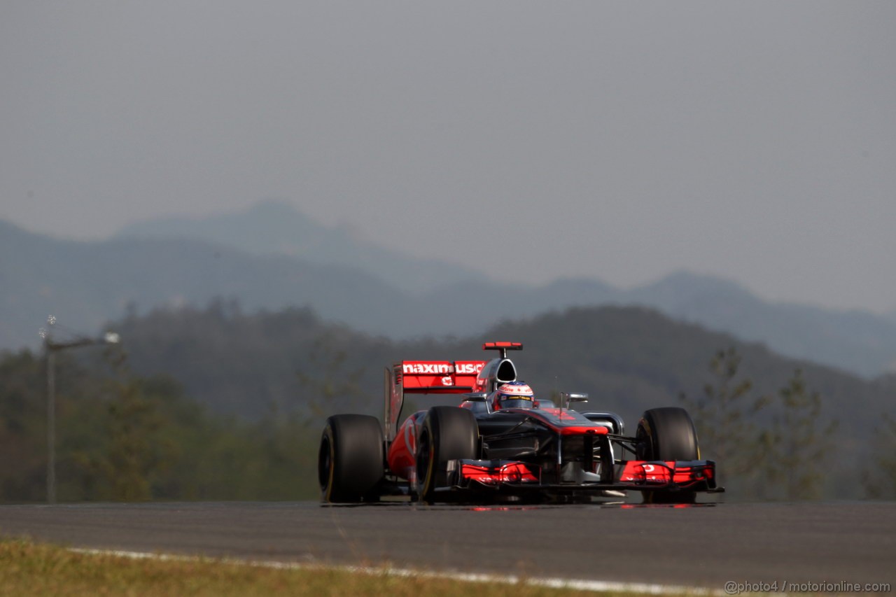 GP COREA, 12.10.2012-  Prove Libere 2, Jenson Button (GBR) McLaren Mercedes MP4-27 
