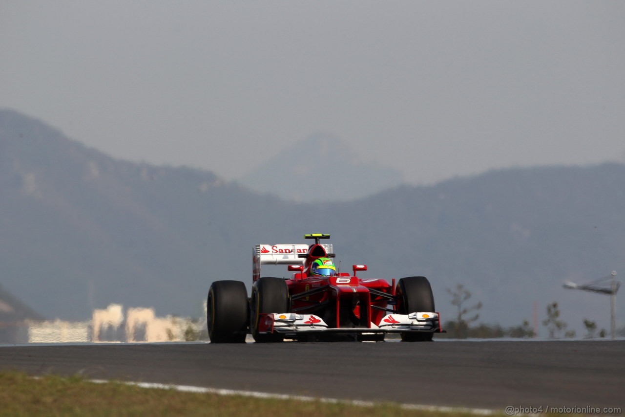 GP COREA, 12.10.2012-  Prove Libere 2, Felipe Massa (BRA) Ferrari F2012 