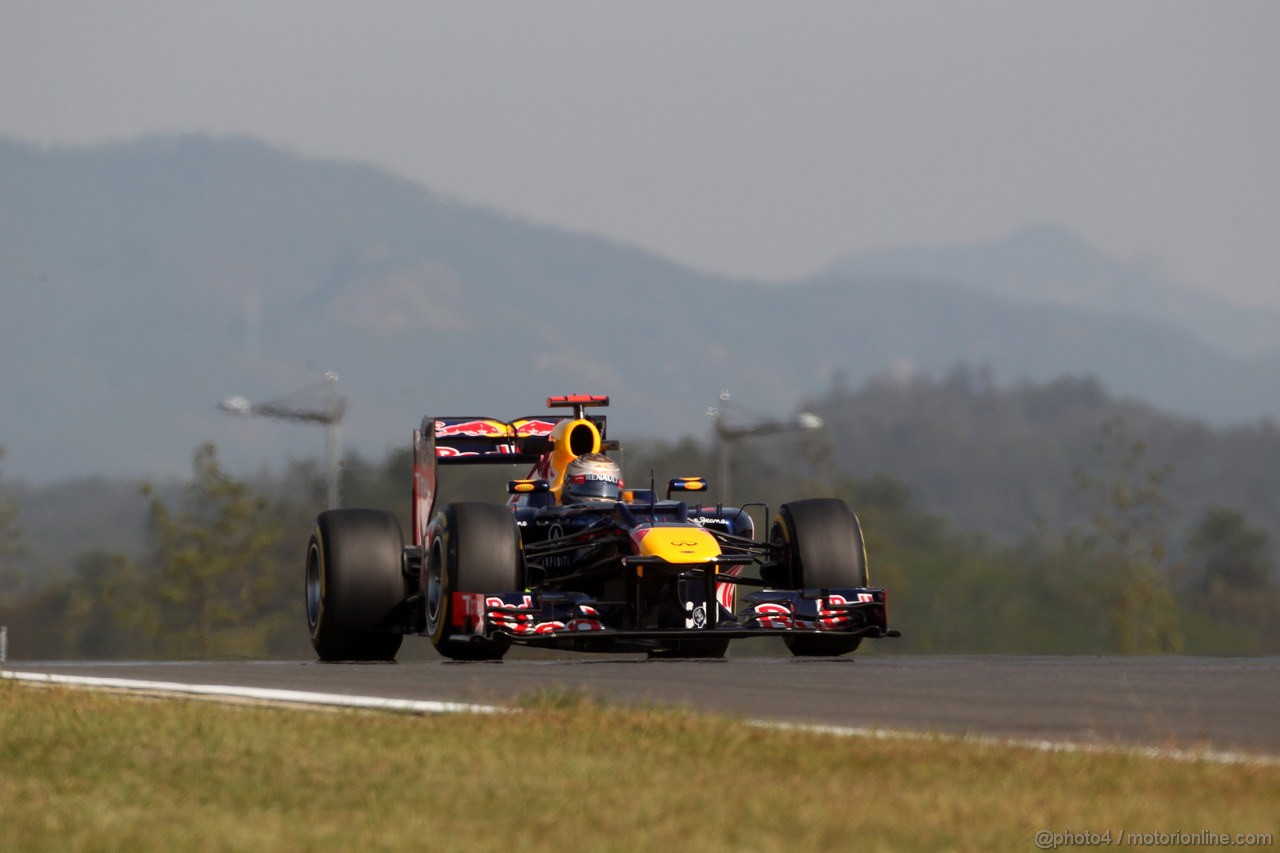GP COREA, 12.10.2012-  Prove Libere 2, Sebastian Vettel (GER) Red Bull Racing RB8 