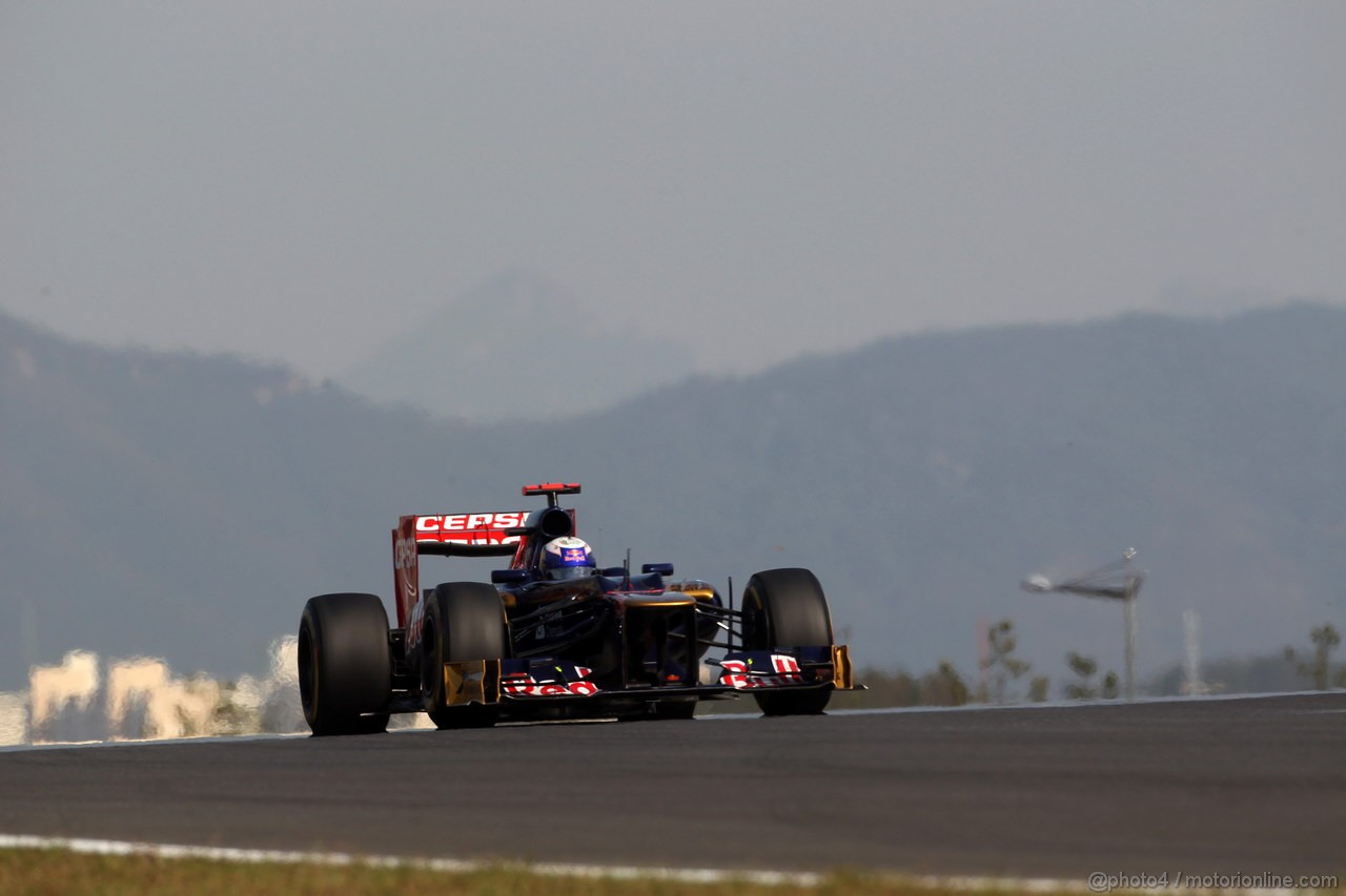 GP COREA, 12.10.2012-  Prove Libere 2, Daniel Ricciardo (AUS) Scuderia Toro Rosso STR7 