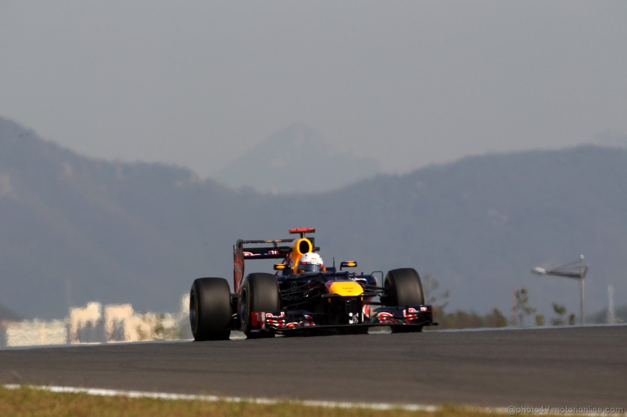 GP COREA, 12.10.2012-  Prove Libere 2, Sebastian Vettel (GER) Red Bull Racing RB8 