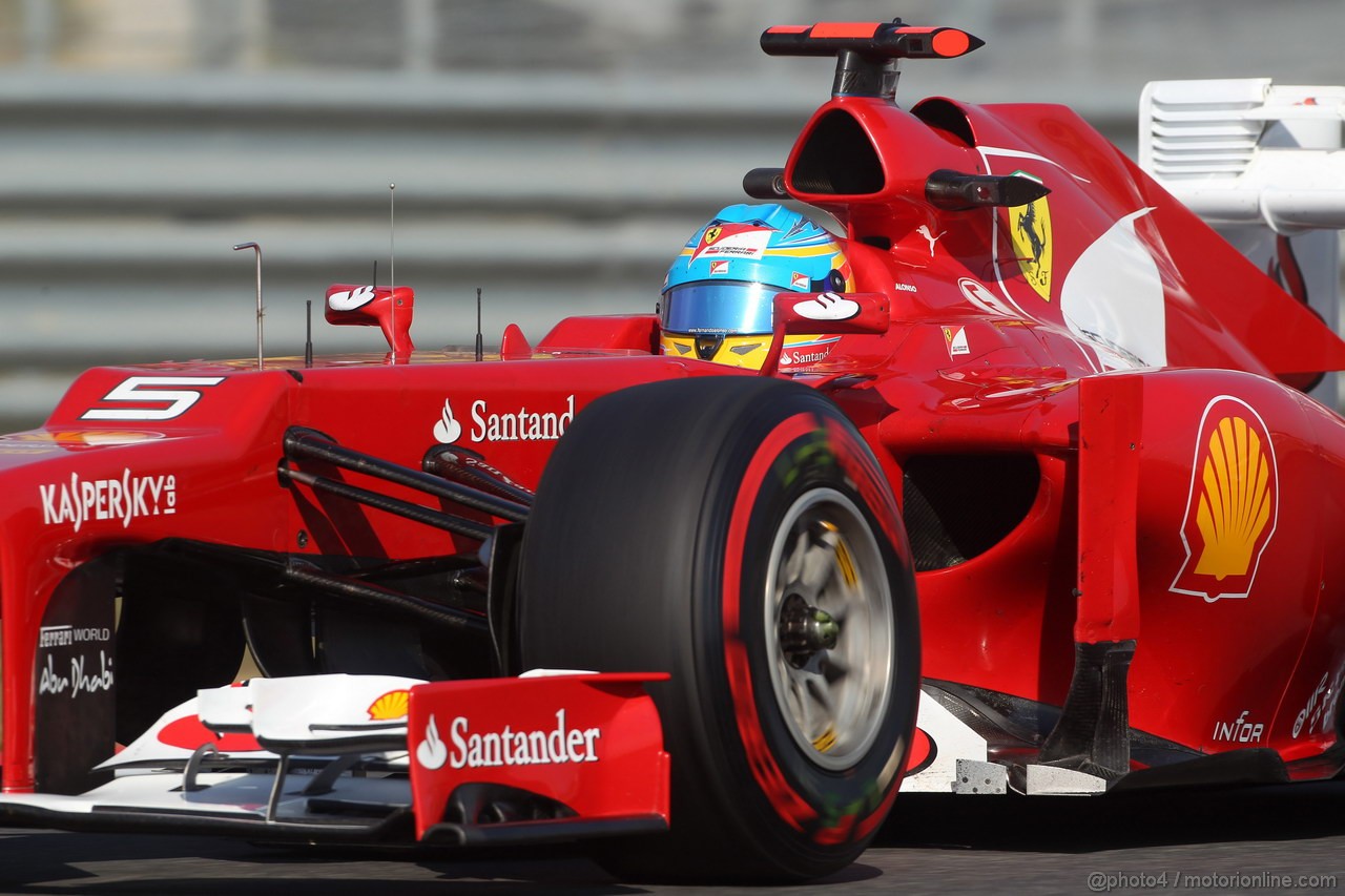 GP COREA, 12.10.2012-  Prove Libere 2, Fernando Alonso (ESP) Ferrari F2012 