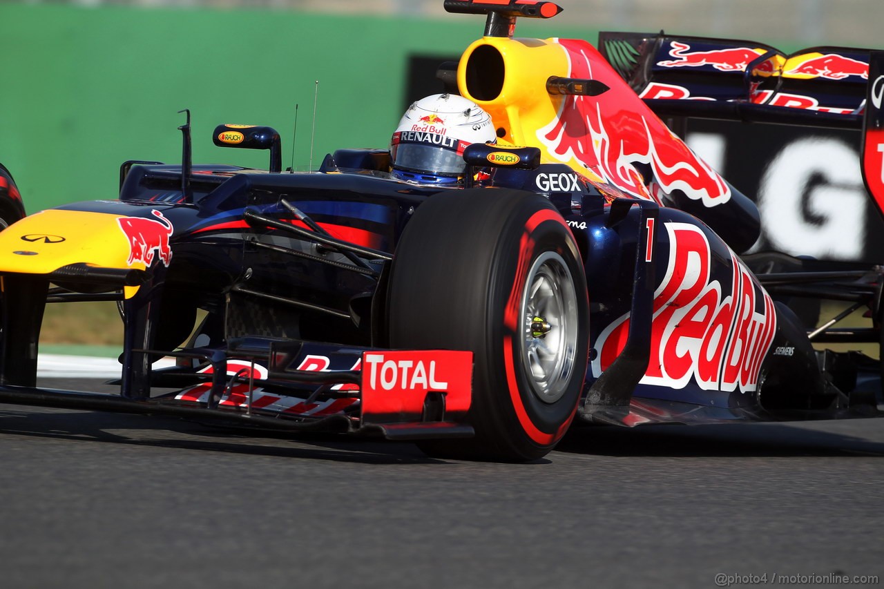 GP COREA, 12.10.2012-  Prove Libere 2, Sebastian Vettel (GER) Red Bull Racing RB8