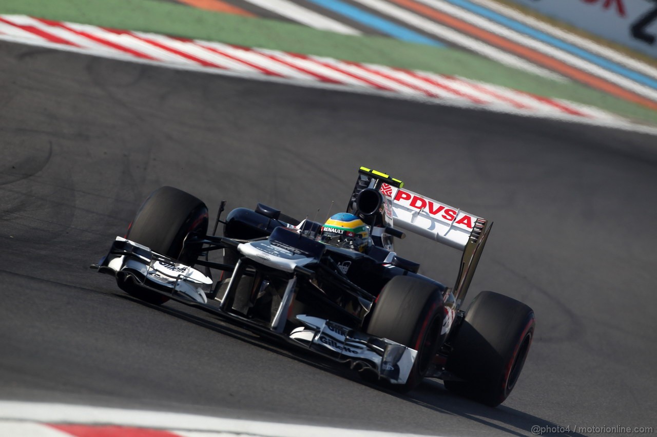 GP COREA, 12.10.2012-  Prove Libere 2, Bruno Senna (BRA) Williams F1 Team FW34 