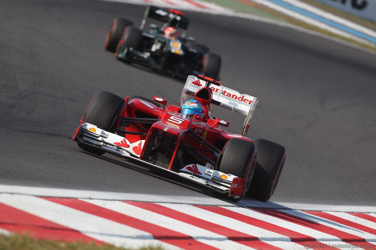 GP COREA, 12.10.2012-  Prove Libere 2, Fernando Alonso (ESP) Ferrari F2012 