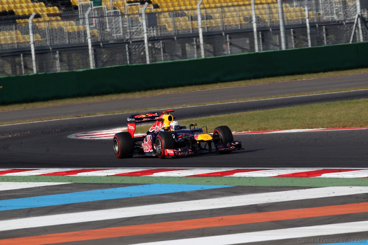 GP COREA, 12.10.2012-  Prove Libere 2, Sebastian Vettel (GER) Red Bull Racing RB8