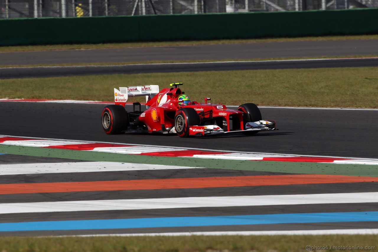 GP COREA, 12.10.2012-  Prove Libere 2, Felipe Massa (BRA) Ferrari F2012