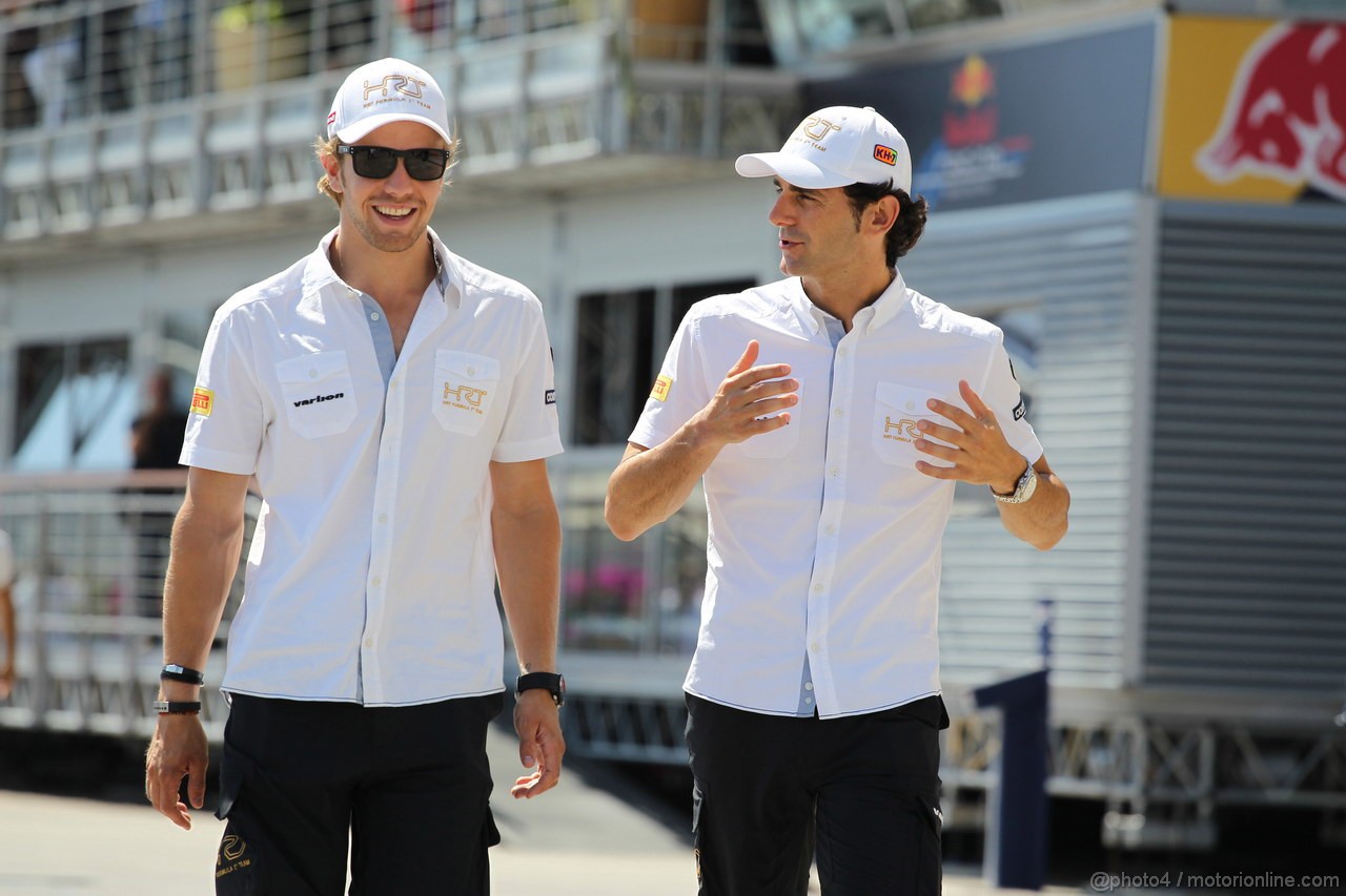 GP EUROPA, 24.06.2012- Pedro de la Rosa (ESP) HRT Formula 1 Team F112 