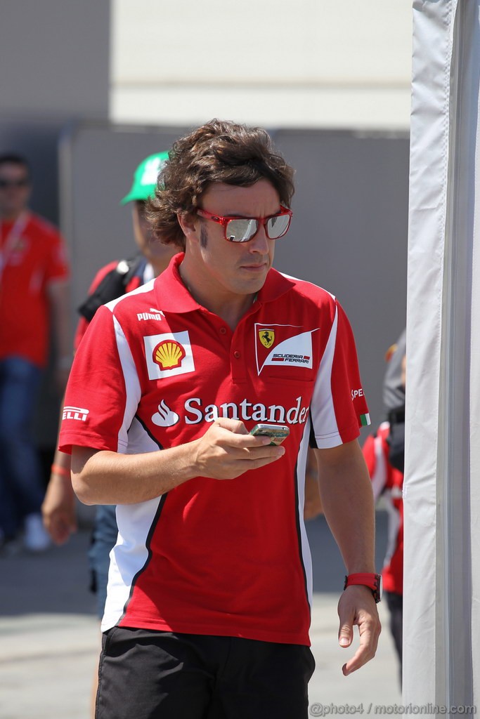 GP EUROPA, 24.06.2012- Fernando Alonso (ESP) Ferrari F2012 