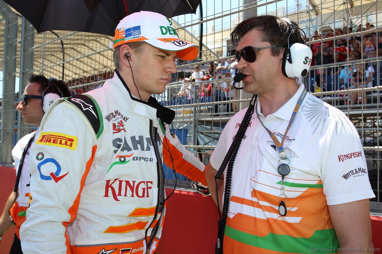 GP EUROPA, 24.06.2012- Gara, Nico Hulkenberg (GER) Sahara Force India F1 Team VJM05 