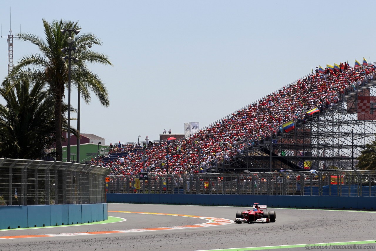 GP EUROPA, 24.06.2012- Gara, Fernando Alonso (ESP) Ferrari F2012 