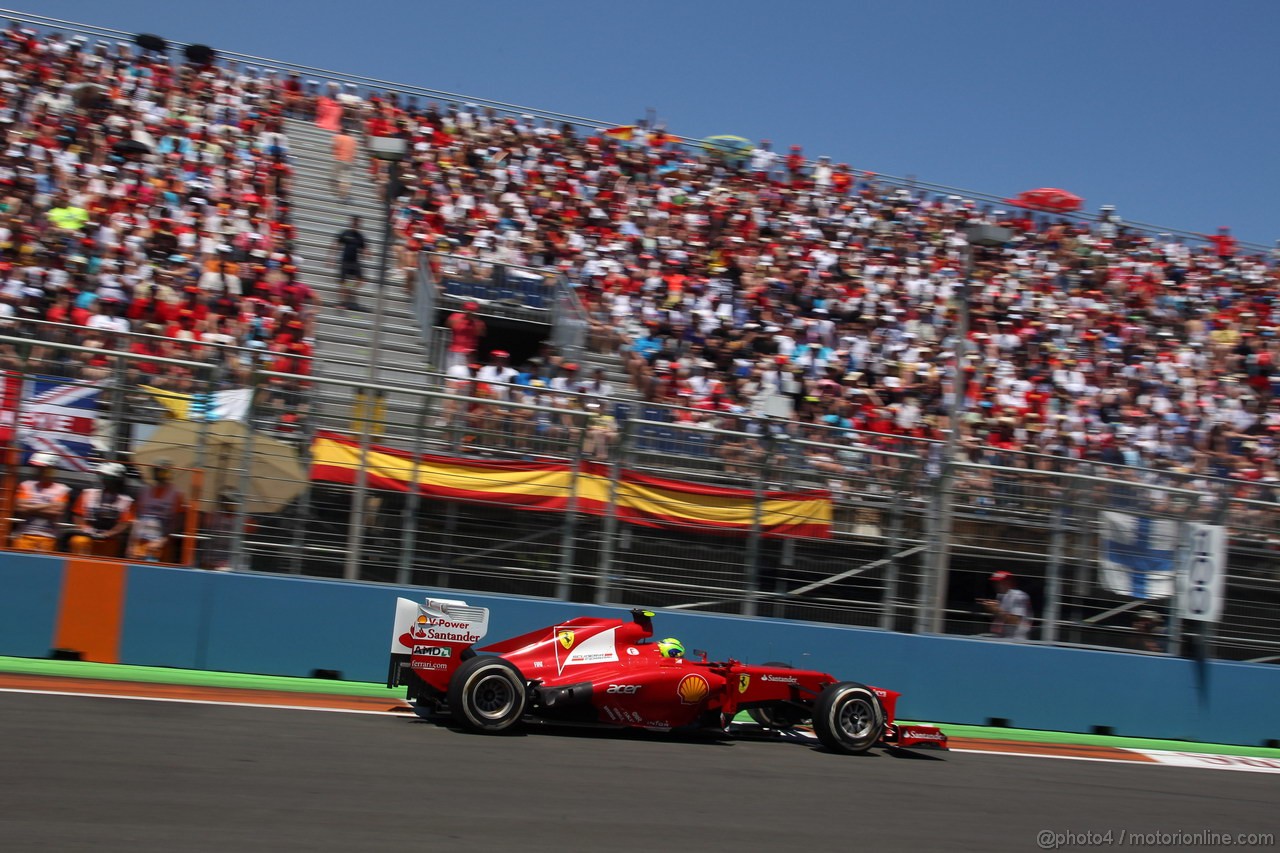GP EUROPA, 24.06.2012- Gara, Felipe Massa (BRA) Ferrari F2012 