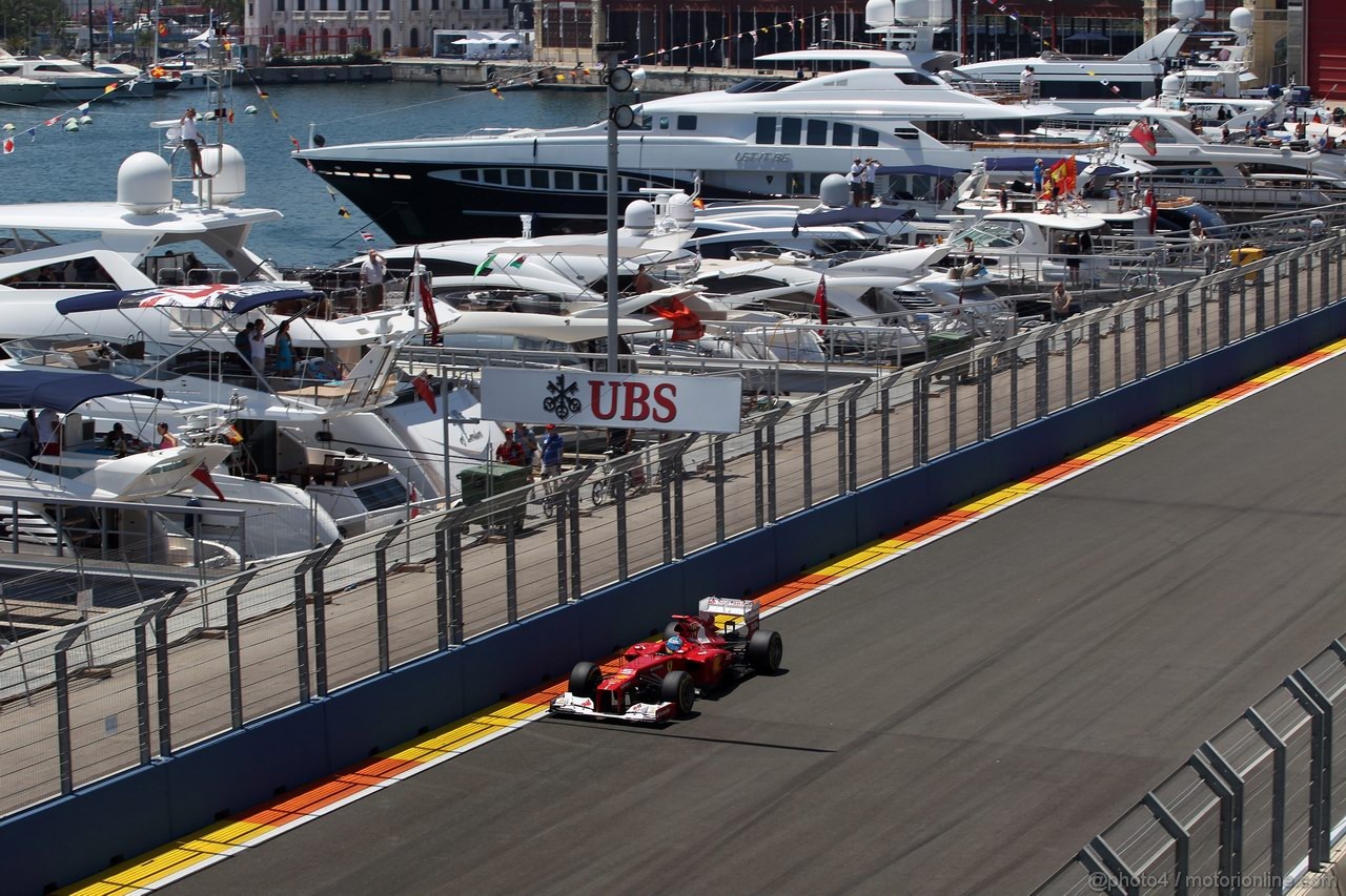 GP EUROPA, 24.06.2012- Gara, Fernando Alonso (ESP) Ferrari F2012 