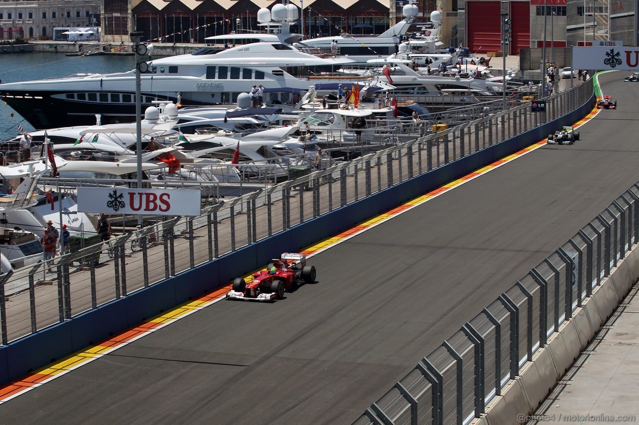 GP EUROPA, 24.06.2012- Gara, Felipe Massa (BRA) Ferrari F2012 