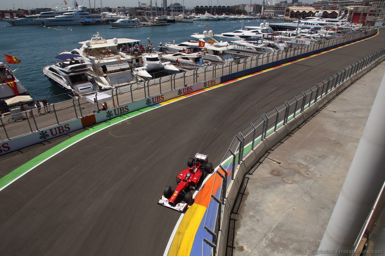 GP EUROPA, 24.06.2012- Gara, Fernando Alonso (ESP) Ferrari F2012 