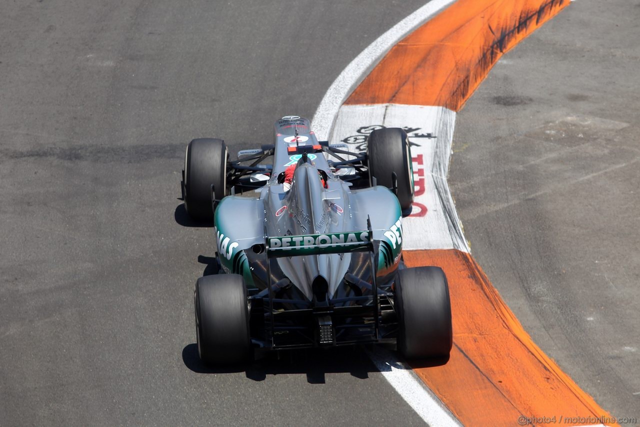 GP EUROPA, 24.06.2012- Gara, Michael Schumacher (GER) Mercedes AMG F1 W03 