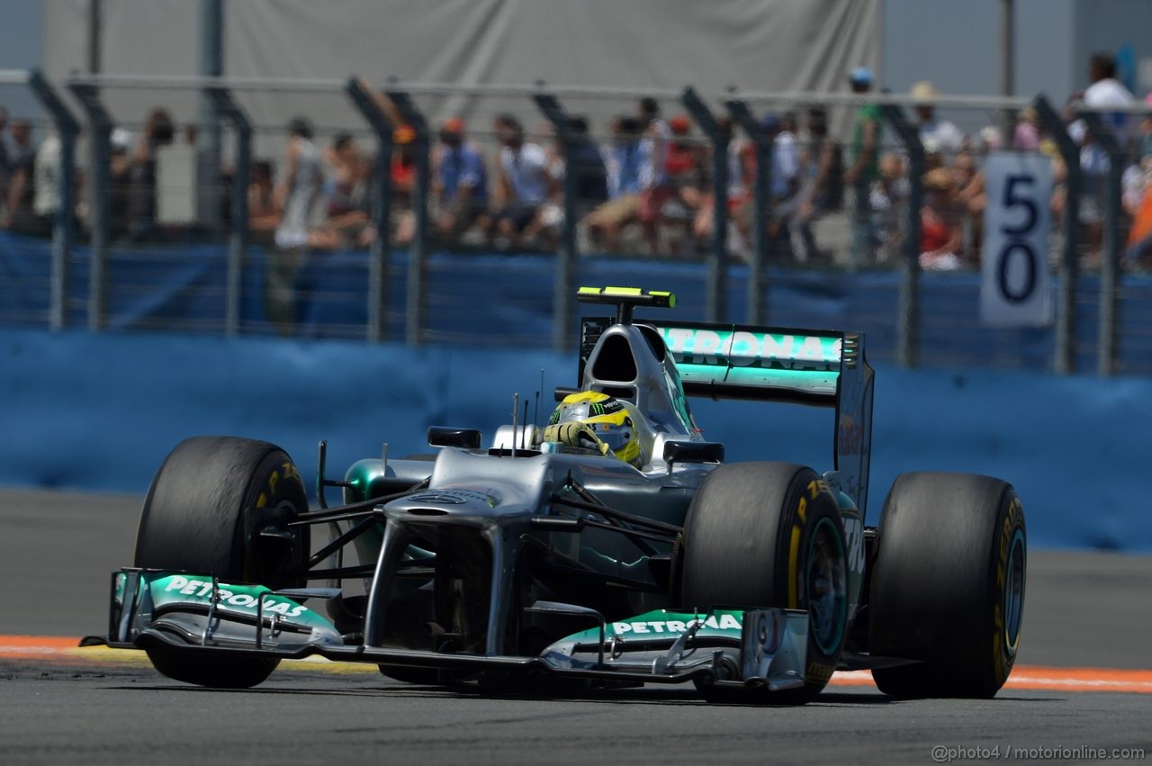 GP EUROPA, 24.06.2012- Gara, Nico Rosberg (GER) Mercedes AMG F1 W03 