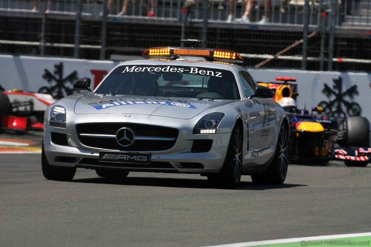 GP EUROPA, 24.06.2012- Gara, The Safety car on the track