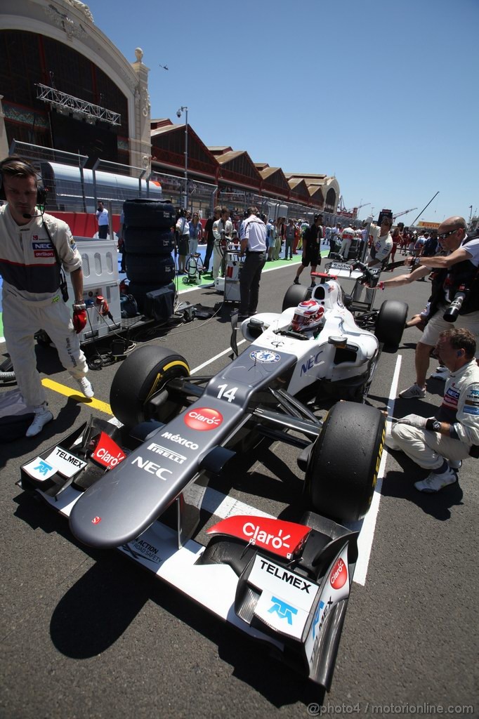 GP EUROPA, 24.06.2012- Gara, Kamui Kobayashi (JAP) Sauber F1 Team C31