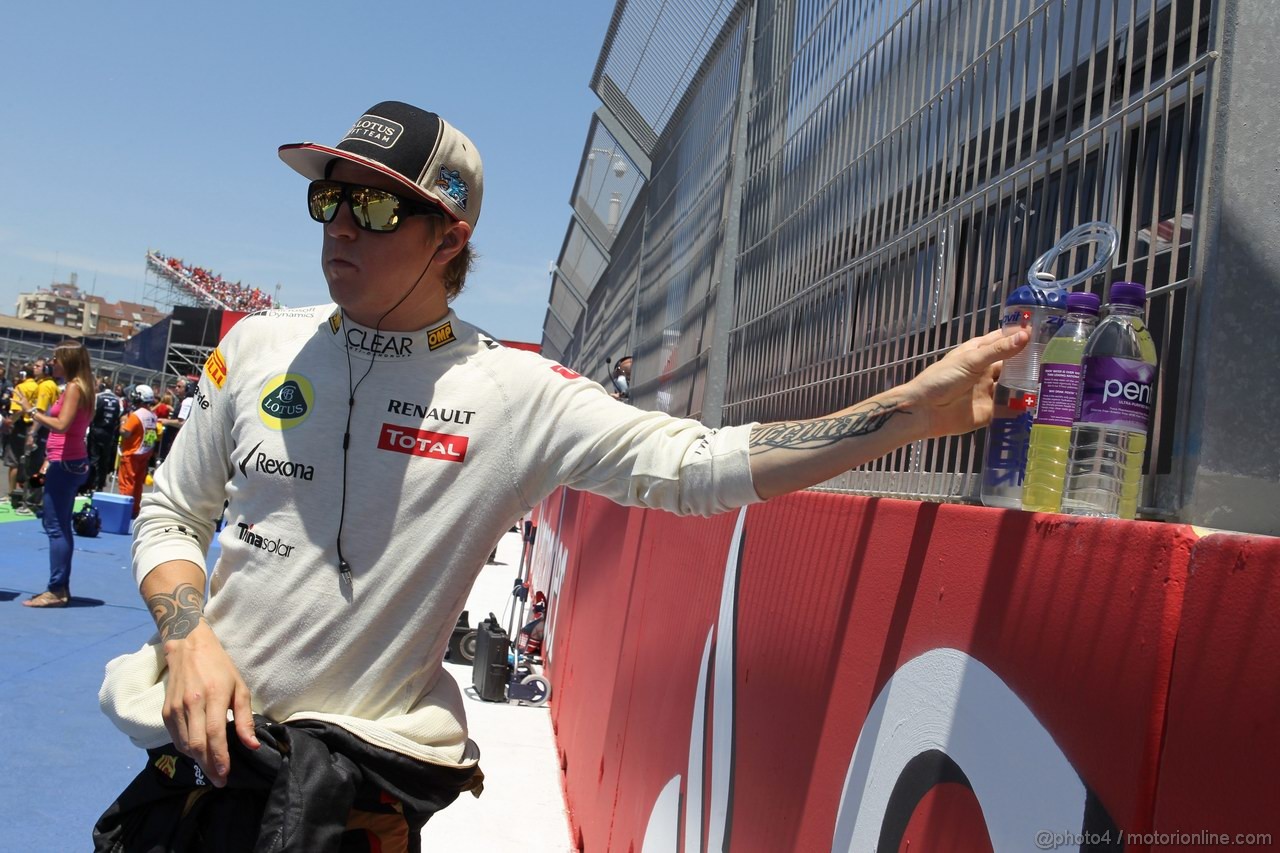 GP EUROPA, 24.06.2012- Gara, Kimi Raikkonen (FIN) Lotus F1 Team E20 