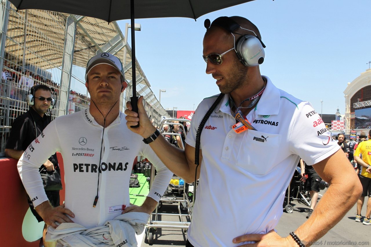 GP EUROPA, 24.06.2012- Gara, Nico Rosberg (GER) Mercedes AMG F1 W03 