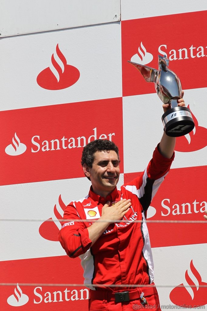 GP EUROPA, 24.06.2012- Gara, Andrea Stella (ITA) Ferrari Gara Engineer 