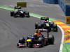 GP EUROPA, 24.06.2012- Gara, Mark Webber (AUS) Red Bull Racing RB8 davanti a Heikki Kovalainen (FIN) Caterham F1 Team CT01 