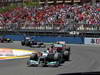 GP EUROPA, 24.06.2012- Gara, Michael Schumacher (GER) Mercedes AMG F1 W03 davanti a Fernando Alonso (ESP) Ferrari F2012 