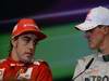 GP EUROPA, 24.06.2012- Gara, Conferenza Stampa, Fernando Alonso (ESP) Ferrari F2012 e Michael Schumacher (GER) Mercedes AMG F1 W03 