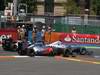 GP EUROPA, 24.06.2012- Gara, Jenson Button (GBR) McLaren Mercedes MP4-27 e Michael Schumacher (GER) Mercedes AMG F1 W03 