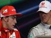 GP EUROPA, 24.06.2012- Gara, Conferenza Stampa, Fernando Alonso (ESP) Ferrari F2012 e Michael Schumacher (GER) Mercedes AMG F1 W03 