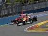 GP EUROPA, 24.06.2012- Gara, Fernando Alonso (ESP) Ferrari F2012 e Nico Hulkenberg (GER) Sahara Force India F1 Team VJM05 