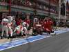 GP EUROPA, 24.06.2012- Gara, Pit Stop, Lewis Hamilton (GBR) McLaren Mercedes MP4-27 e Fernando Alonso (ESP) Ferrari F2012 