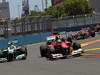 GP EUROPA, 24.06.2012- Gara, Nico Rosberg (GER) Mercedes AMG F1 W03 e Felipe Massa (BRA) Ferrari F2012 