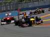GP EUROPA, 24.06.2012- Gara, Fernando Alonso (ESP) Ferrari F2012 e Mark Webber (AUS) Red Bull Racing RB8 